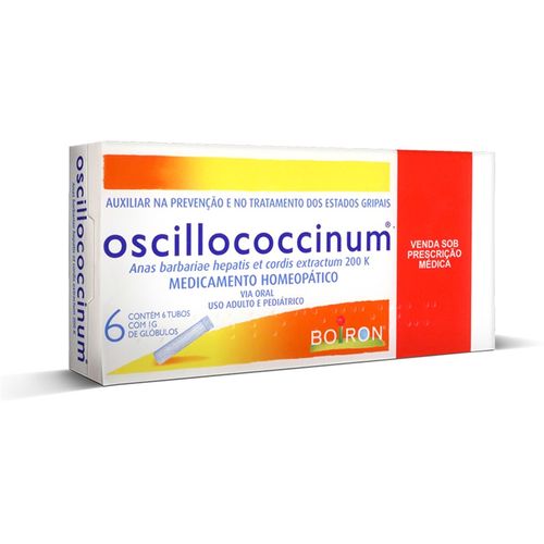 Oscillococcinum - 6 Tubos Contendo 1g de Glóbulos