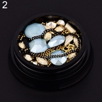 Osso De Cobra Nail Art Cross Glitter Rhinestone Sequins Decor Manicure DIY Gift