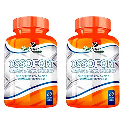 Ossofort (Ômega 3 + Cálcio D) - 2 Un 60 Cápsulas - Katigua