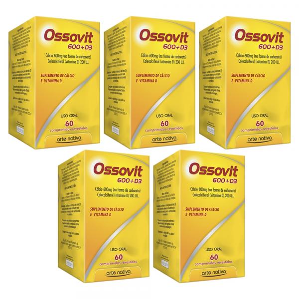 OSSOVIT 600+D3 Vitamina para Previnir Tratar Combater Osteoporose 300cp Arte Nativa