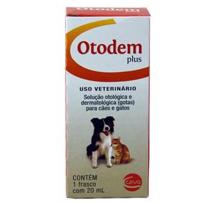 Otodem Plus Tratamento Otites Cães e Gatos 20ml - Ceva