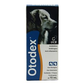 Otodex Cães e Gatos 15ml UCBVet - Tratamento Otites