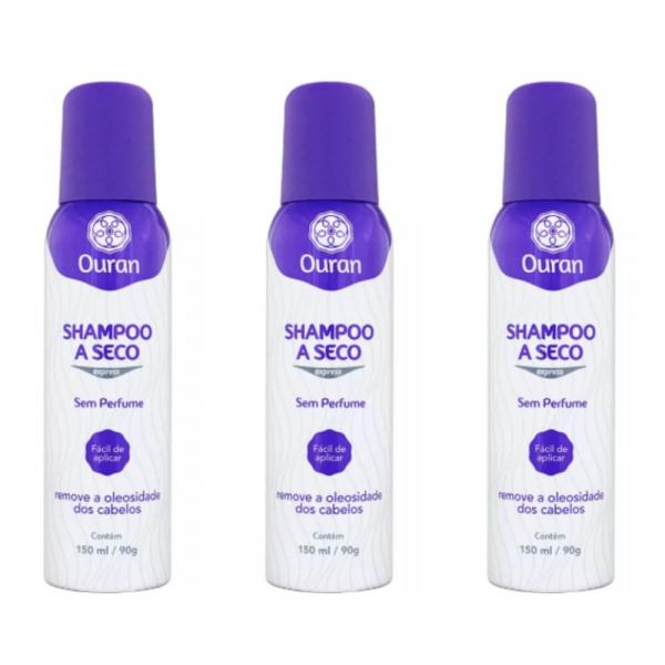 Ouran Shampoo a Seco S/ Perfume 150ml (Kit C/03)