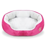 Oval redondo Pet cama para gatos Pet Cotton Kennel Mat Quente Cama de Inverno