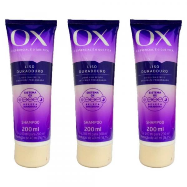 Ox Liso Duradouro Shampoo 200ml (kit C/03)