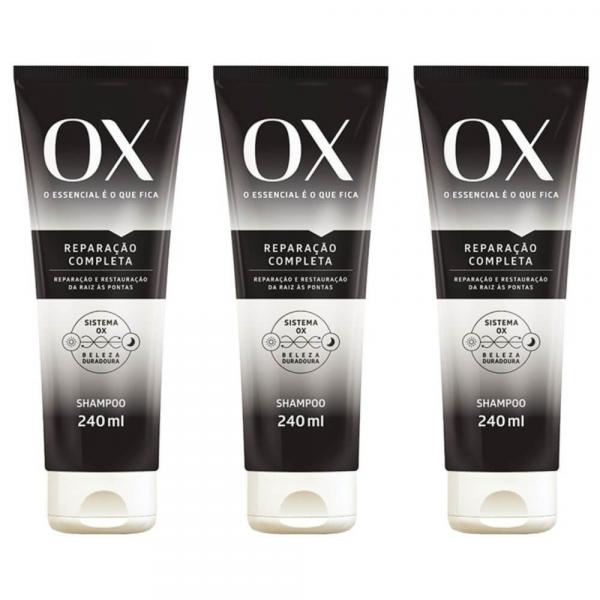 Ox Plants Reparação Completa Shampoo 240ml (Kit C/03)