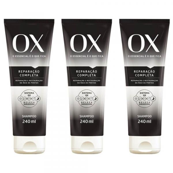 Ox Plants Reparação Completa Shampoo 240ml (Kit C/03)