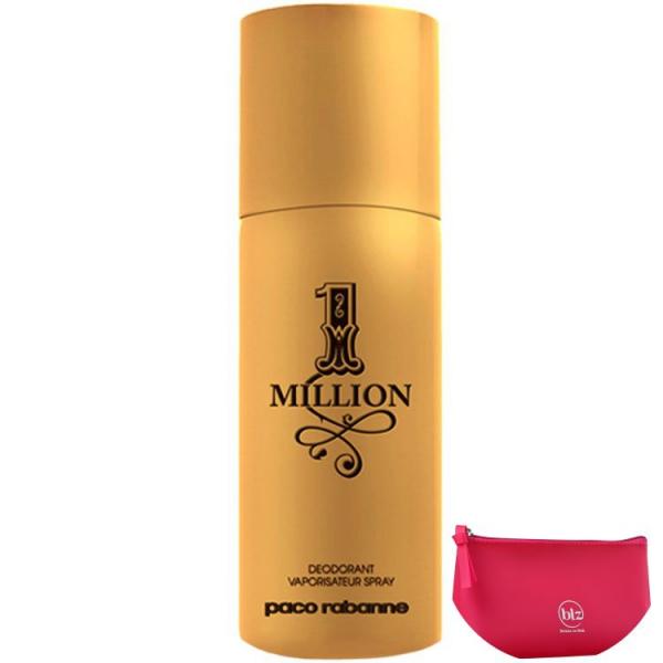 Paco Rabanne 1 Million Man - Desodorante Spray Masculino 150ml+Beleza na Web Pink - Nécessaire