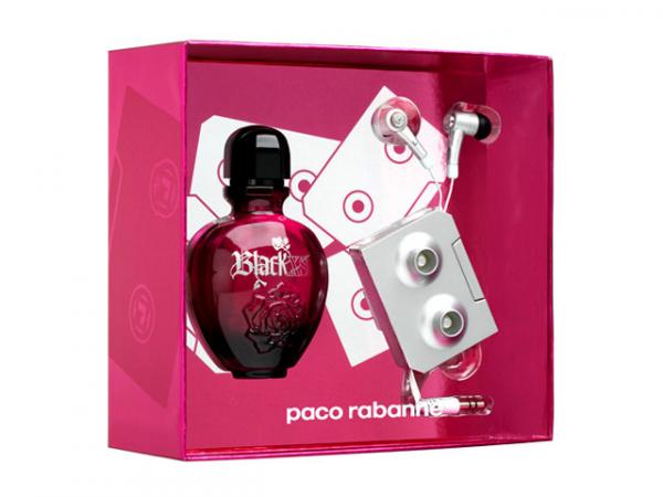 Paco Rabanne Coffret Perfume Feminino - Black XS For Her Edt 50 Ml + Earphone