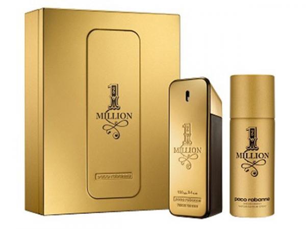 Paco Rabanne Coffret Perfume Masculino 1 Million - Eau de Toilette 100 Ml + Desodorante 150ml