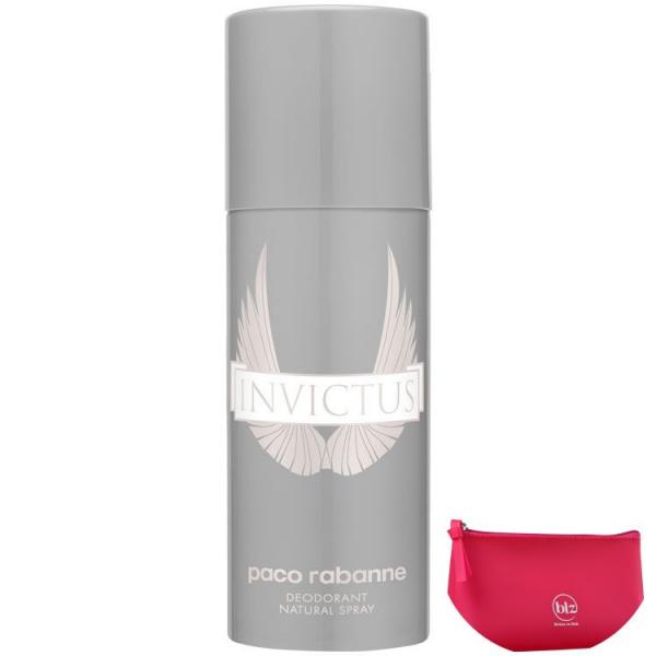 Paco Rabanne Invictus - Desodorante Spray Masculino 150ml+Beleza na Web Pink - Nécessaire