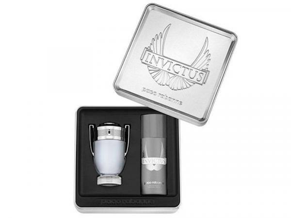 Paco Rabanne Kit Invictus Perfume Masculino - Eau de Toilette 100ml + Desodorante 150ml
