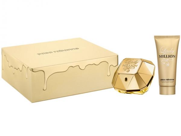 Paco Rabanne Kit Lady Million Perfume Feminino - Eau de Parfum 50ml + Loção Corporal 100ml