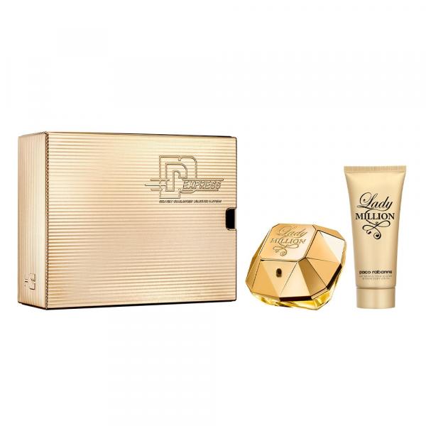 Paco Rabanne Lady Million Kit Perfume Feminino 80ml + Loção Corporal 100 Ml