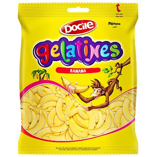 Pacote Bala Gelatines Banana - 250g