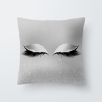 Padrão cílios Throw Pillow Cover for Sala sofá-cama Apoio cintura