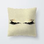 Padrão cílios Throw Pillow Cover for Sala sofá-cama Apoio cintura