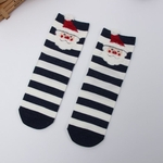 Christmas Series Pattern Female Socks Cute Cartoon Woman Medium Long Stockings