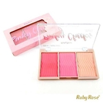 Paleta de Blush Rosy Cheeks Ruby Rose HB-6111-2