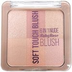 Paleta de Blush Soft Touch 6 em 1 Pocket Ruby Rose HB-6109 - COR 1