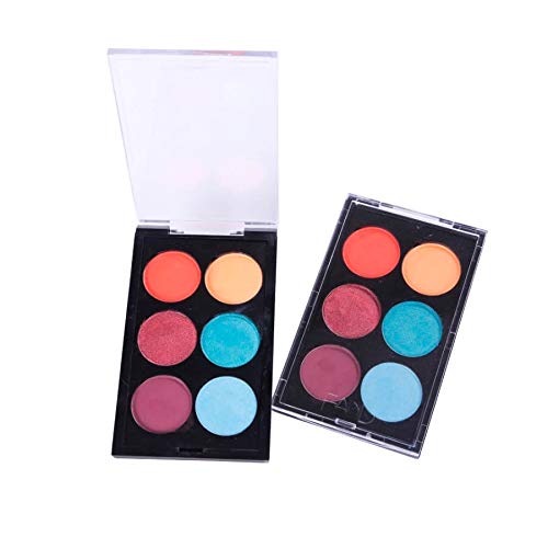 Paleta de Sombra Colorida 6 cores GLAMOUR Fand Makeup