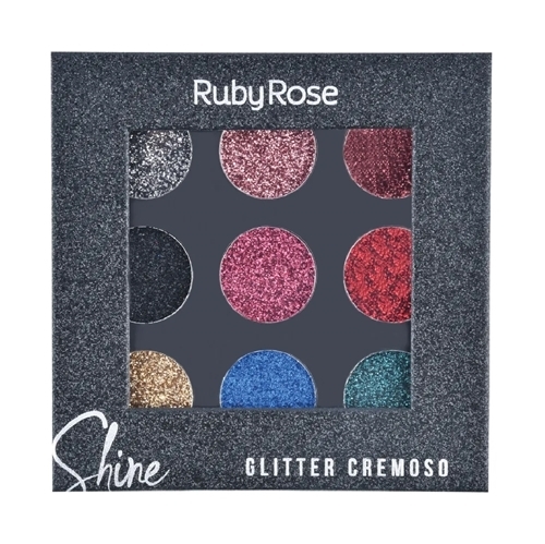 Paleta de Sombra Shine Glitter - Ruby Rose