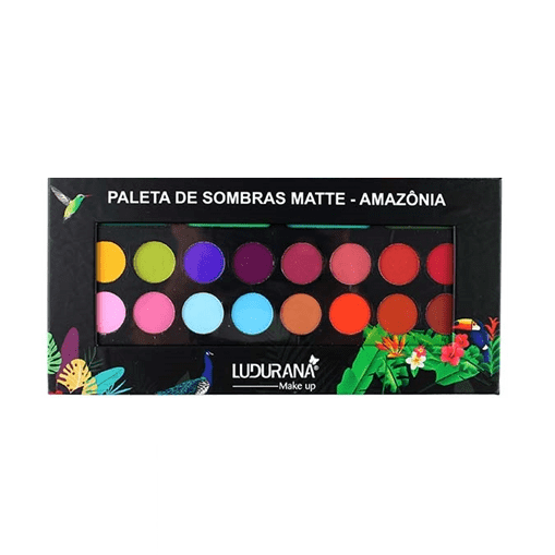 Paleta de Sombras Matte Amazônia - Ludurana - M00039