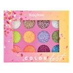 Paleta Glitter Color Fest - Ruby Rose