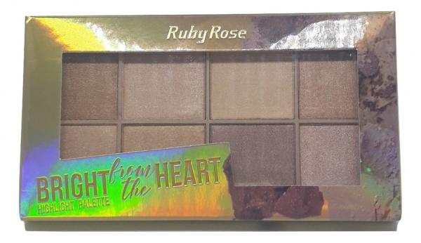 Paleta Iluminadores Bright From The Heart Ruby Rose Hb7516