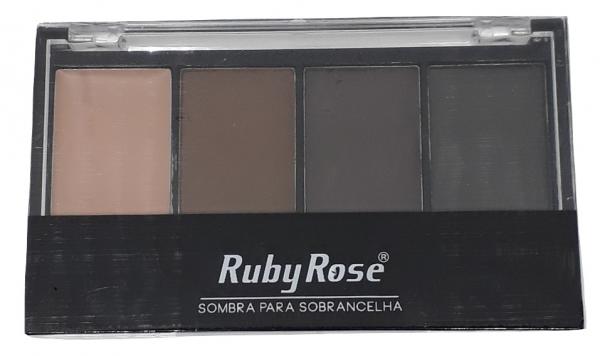 Paleta Sombra para Sobrancelhas Ruby Rose 3 Cores + Primer Hb-9354