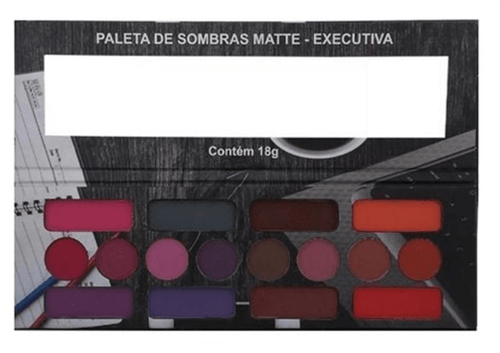 Paleta Sombras Coloridas Matte Modelo Executiva 18G - Ludurana