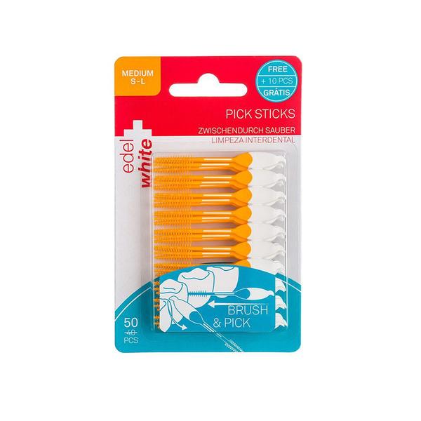 Palito de Dentes Edel White - Pick Sticks S-L com 50 Unidades