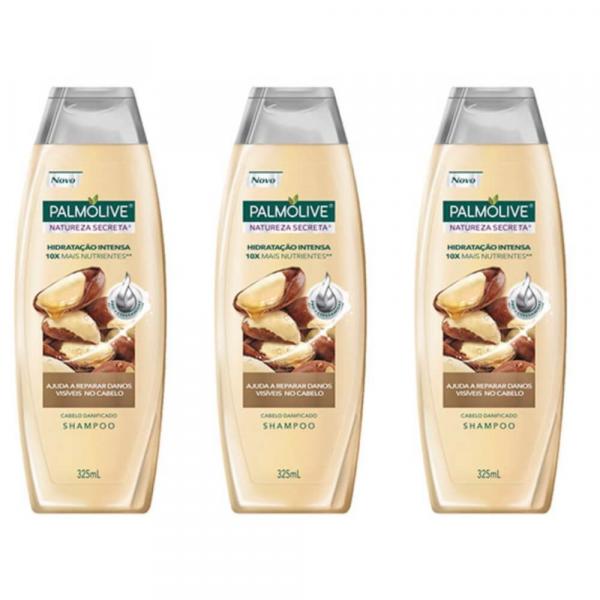 Palmolive Castanha Shampoo 325ml (Kit C/03)