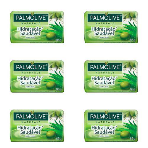 Palmolive Hidratação Saudável Sabonete Aloe 85g (kit C/06)