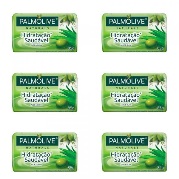 Palmolive Hidratação Saudável Sabonete Aloe 85g (Kit C/06)