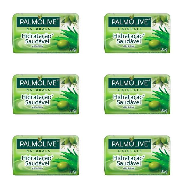 Palmolive Hidratação Saudável Sabonete Aloe 85g (Kit C/06)