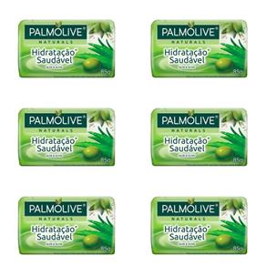 Palmolive Hidratação Saudável Sabonete Aloe 85g - Kit com 06
