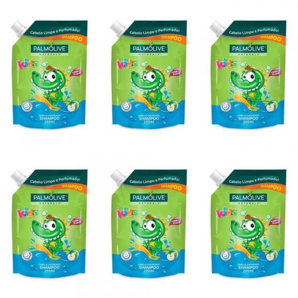 Palmolive Kids Cachos Shampoo Infantil Refil 200ml (Kit C/06)