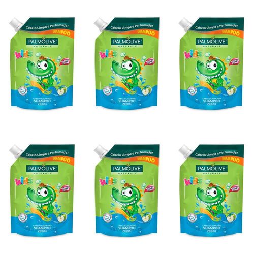 Palmolive Kids Cachos Shampoo Infantil Refil 200ml (kit C/06)