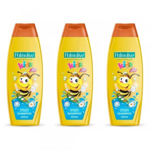 Palmolive Kids Todos Cabelos Shampoo Infantil 350ml (Kit C/03)