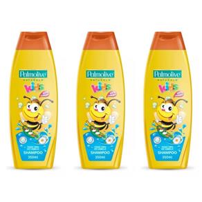 Palmolive Kids Todos Cabelos Shampoo Infantil 350ml - Kit com 03