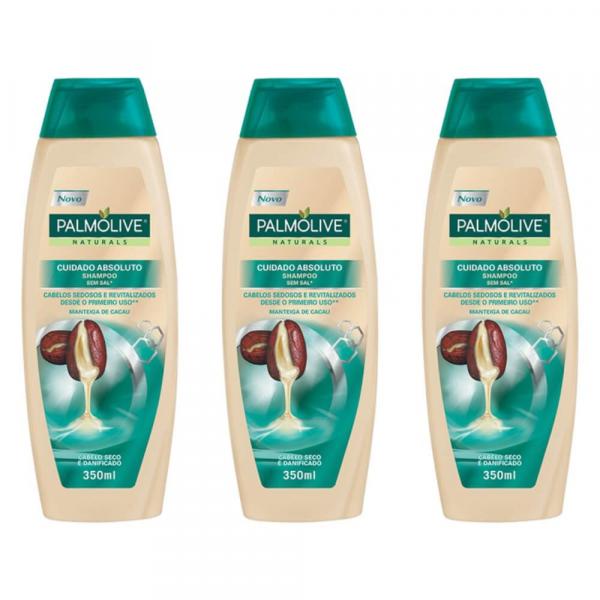 Palmolive Naturals Cuidado Absoluto Shampoo 350ml (Kit C/03)