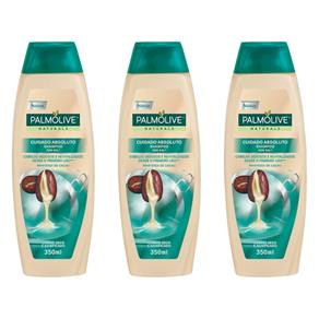 Palmolive Naturals Cuidado Absoluto Shampoo 350ml - Kit com 03