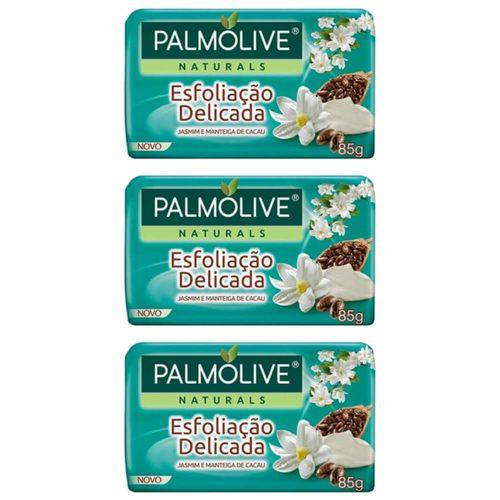 Palmolive Naturals Esfoliação Delicada Sabonete Jamim 85g (kit C/03)