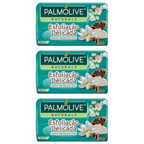 Palmolive Naturals Esfoliação Delicada Sabonete Jamim 85g - Kit com 03
