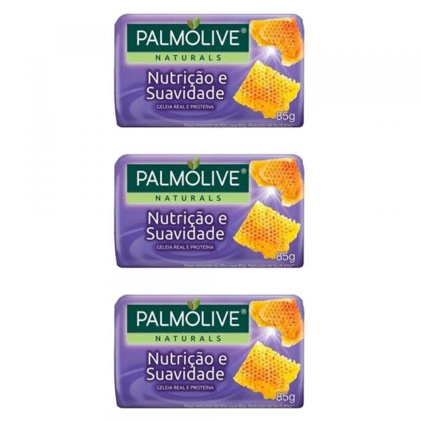 Palmolive Naturals Nutrição e Suavidade Sabonete Geléia Real 85g (Kit C/03)