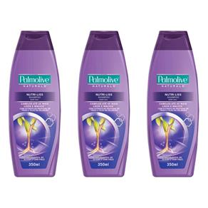 Palmolive Nutri Liss Shampoo 350ml - Kit com 03