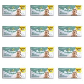 Pampers Regular Lenços Umedecidos Infantil 2x48 - Kit com 12