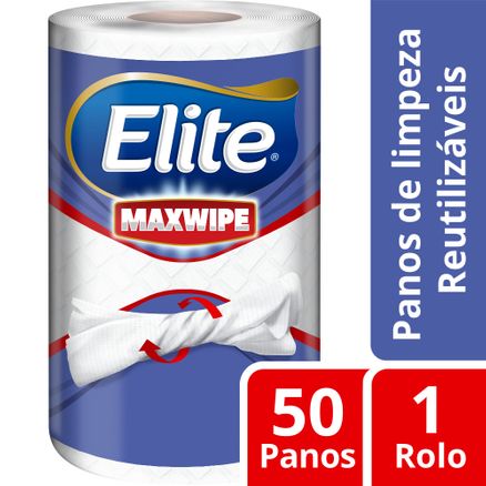 Pano de Limpeza Reutilizável Elite Maxwipe 1 Rolo com 50 Unidades