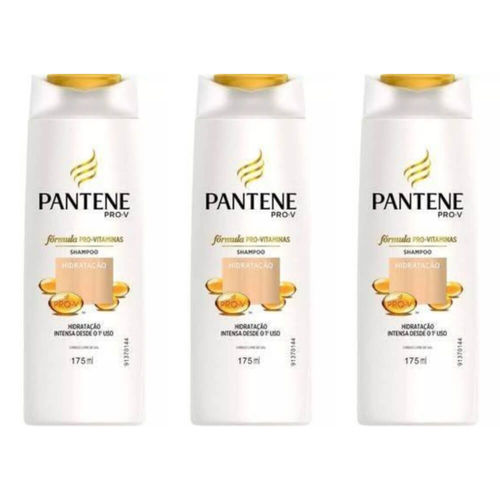 Pantene Hidratação Shampoo 175ml (kit C/03)